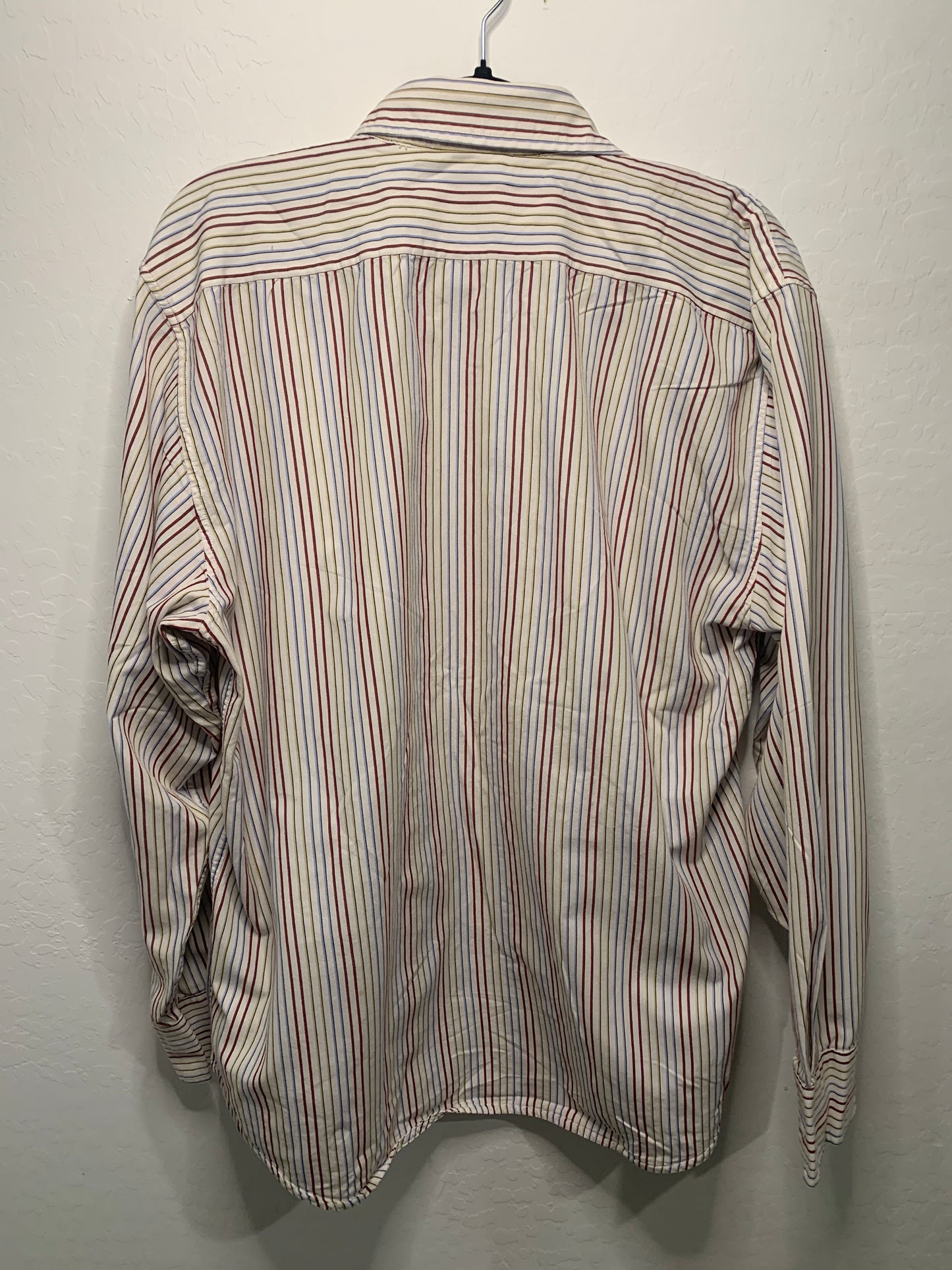 Men’s Striped Dress Shirt| Brand: Haggar